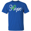 Kidney Disease Liver Cancer Awareness Green Ribbon Hope T-Shirt & Hoodie | Teecentury.com