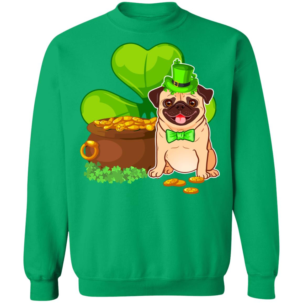 Pug St Patrick's Day Irish Dog Lover Funny Gifts T-Shirt & Hoodie | Teecentury.com