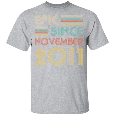 Epic Since November 2011 Vintage 11th Birthday Gifts Youth Youth Shirt | Teecentury.com