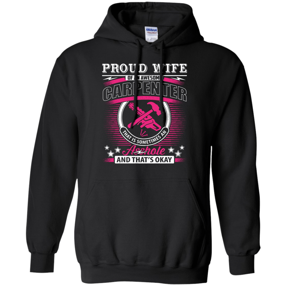 Proud Wife Of An Awesome Carpenter T-Shirt & Hoodie | Teecentury.com