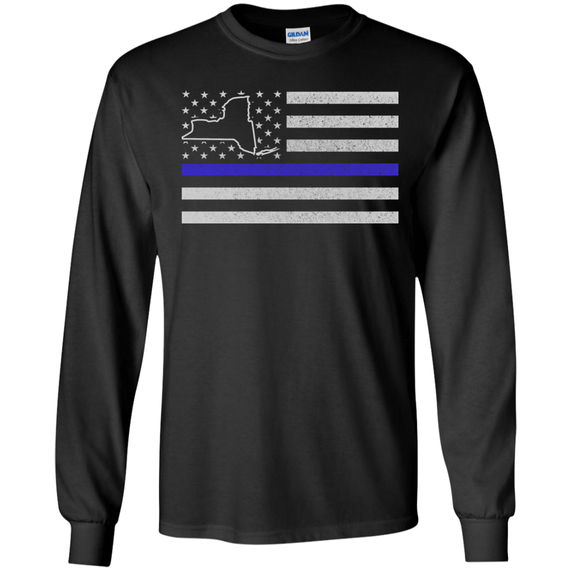 New York Thin Blue Line Police State T-Shirt & Hoodie | Teecentury.com
