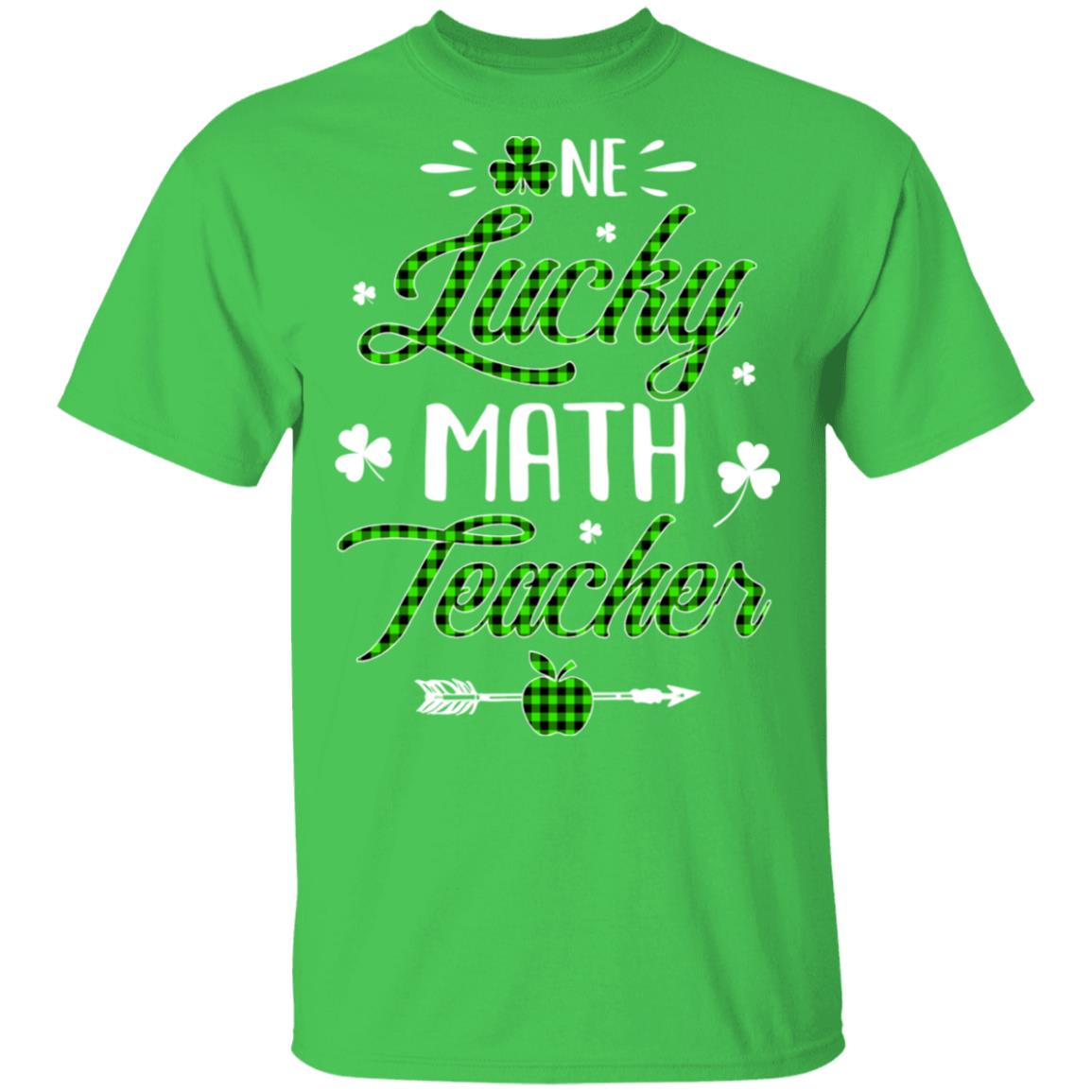 One Lucky Math Teacher St Patricks Day Irish Gift T-Shirt & Hoodie | Teecentury.com