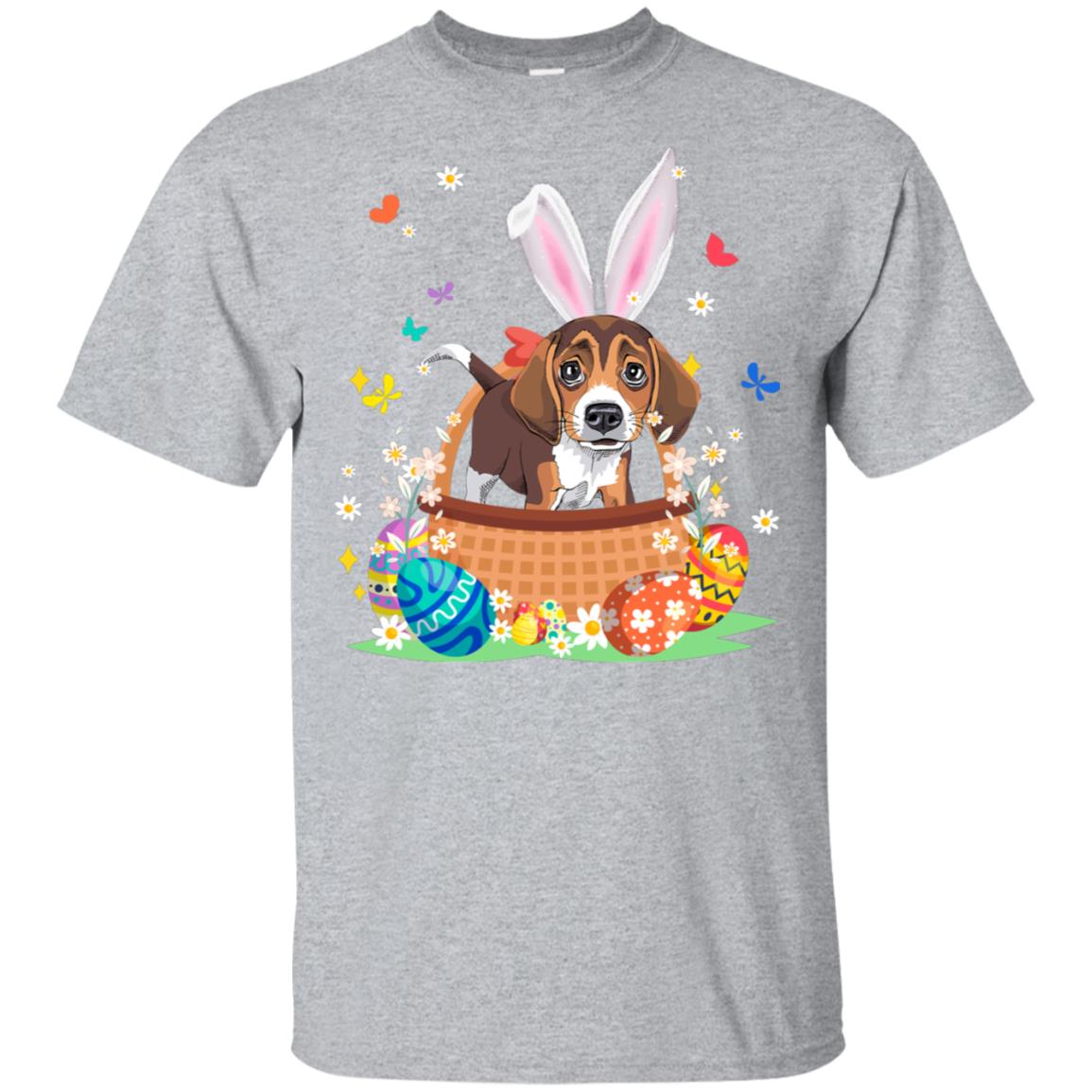 Beagle Bunny Hat Rabbit Easter Eggs T-Shirt & Hoodie | Teecentury.com