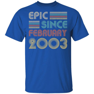 Epic Since February 2003 Vintage 19th Birthday Gifts T-Shirt & Hoodie | Teecentury.com