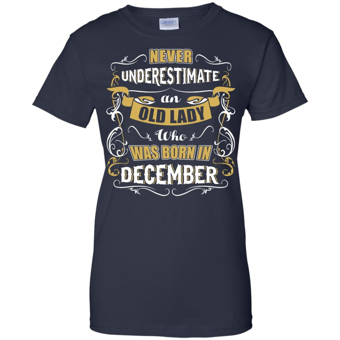 An Old Lady Who Was Born In December T-Shirt & Hoodie | Teecentury.com