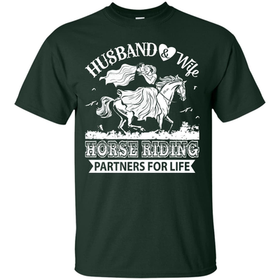 Husband And Wife Horse Riding Partners for life T-Shirt & Hoodie | Teecentury.com