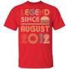 Legend Since August 2012 Vintage 10th Birthday Gifts Youth Youth Shirt | Teecentury.com