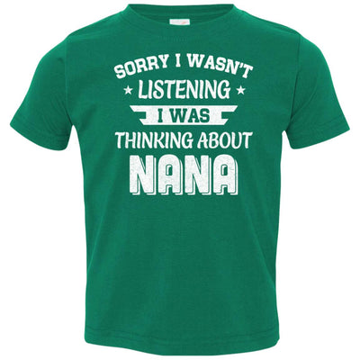 Sorry Not Listening Thinking About Nana Funny Kids Youth Youth Shirt | Teecentury.com