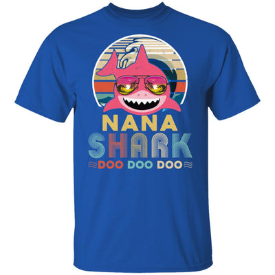 Retro Vintage Nana Shark Doo Doo Doo T-Shirt & Hoodie | Teecentury.com