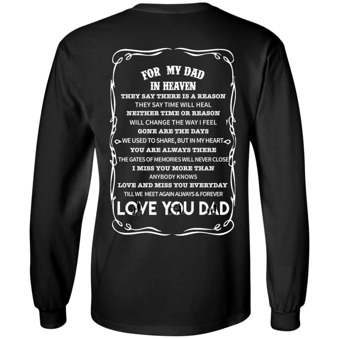 For My Dad In Heaven T shirt - Teecentury.com