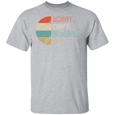 Sorry Can't Baseball Bye Funny Vintage Retro Distressed Gift T-Shirt & Hoodie | Teecentury.com