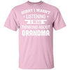 Sorry Not Listening Thinking About Grandma Funny Kids Youth Youth Shirt | Teecentury.com
