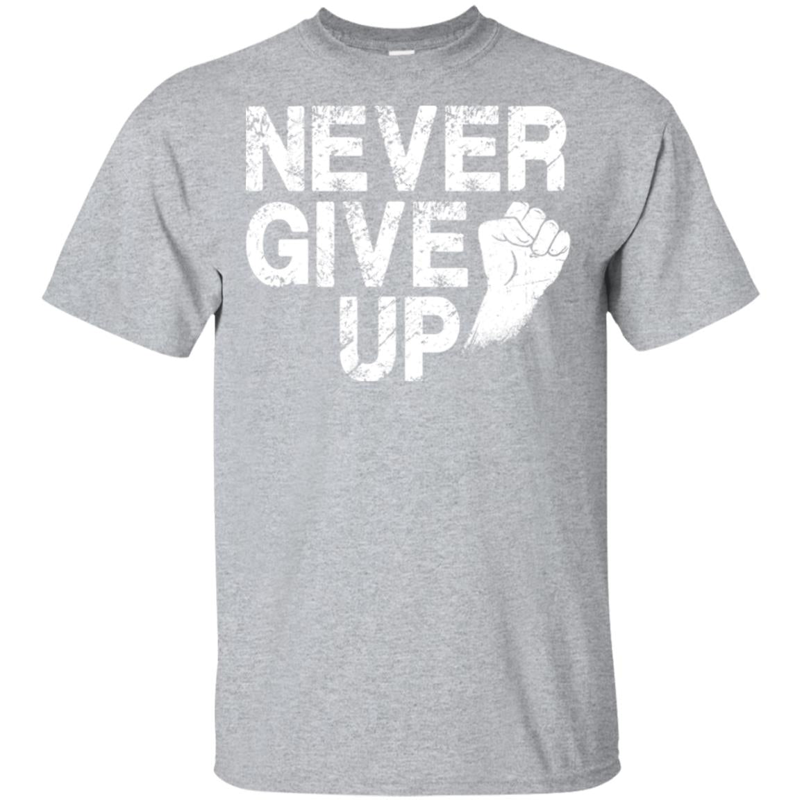 Never Give Up Motivational Soccer Football T-Shirt & Hoodie | Teecentury.com