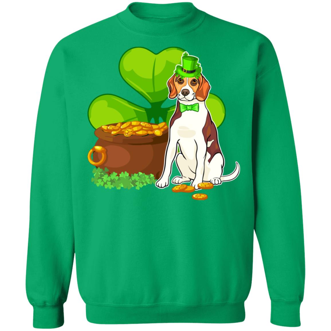 Beagle St Patrick's Day Irish Dog Lover Funny Gifts T-Shirt & Hoodie | Teecentury.com