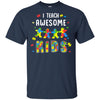 I Teach Awesome Kids Autism Awareness Puzzle Teacher T-Shirt & Hoodie | Teecentury.com