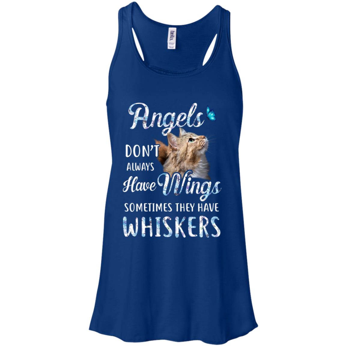 Angels Don't Always Have Wings Sometimes They Have Whiskers T-Shirt & Tank Top | Teecentury.com