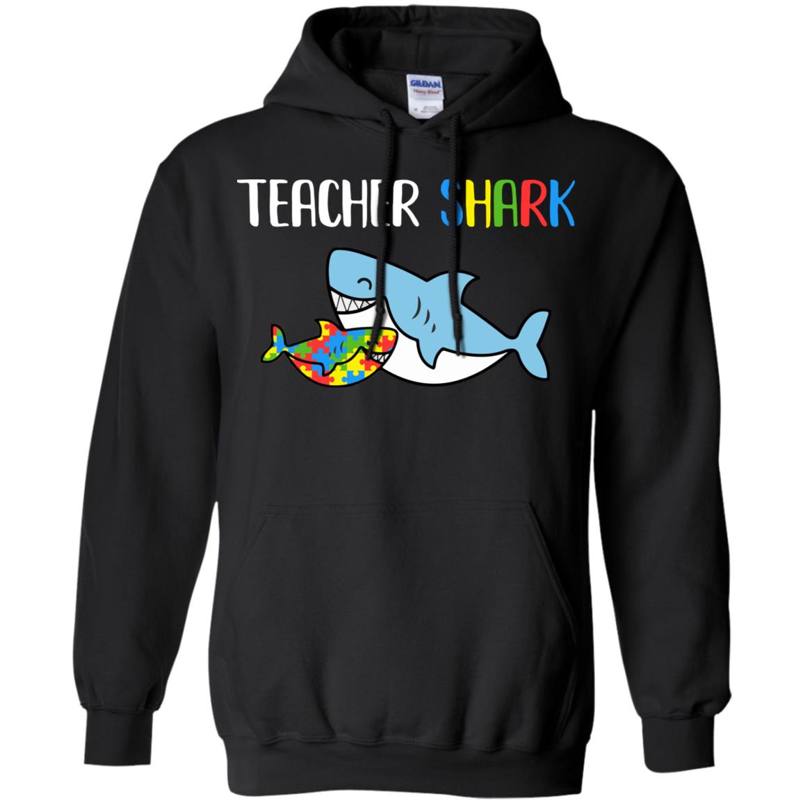 Teacher Shark Support Autism Awareness For Child T-Shirt & Hoodie | Teecentury.com