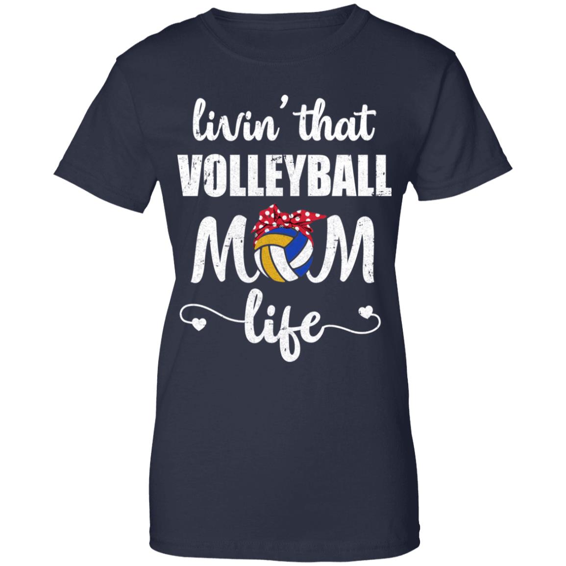 Living That Volleyball Mom Life Mothers Day Gifts T-Shirt & Tank Top | Teecentury.com