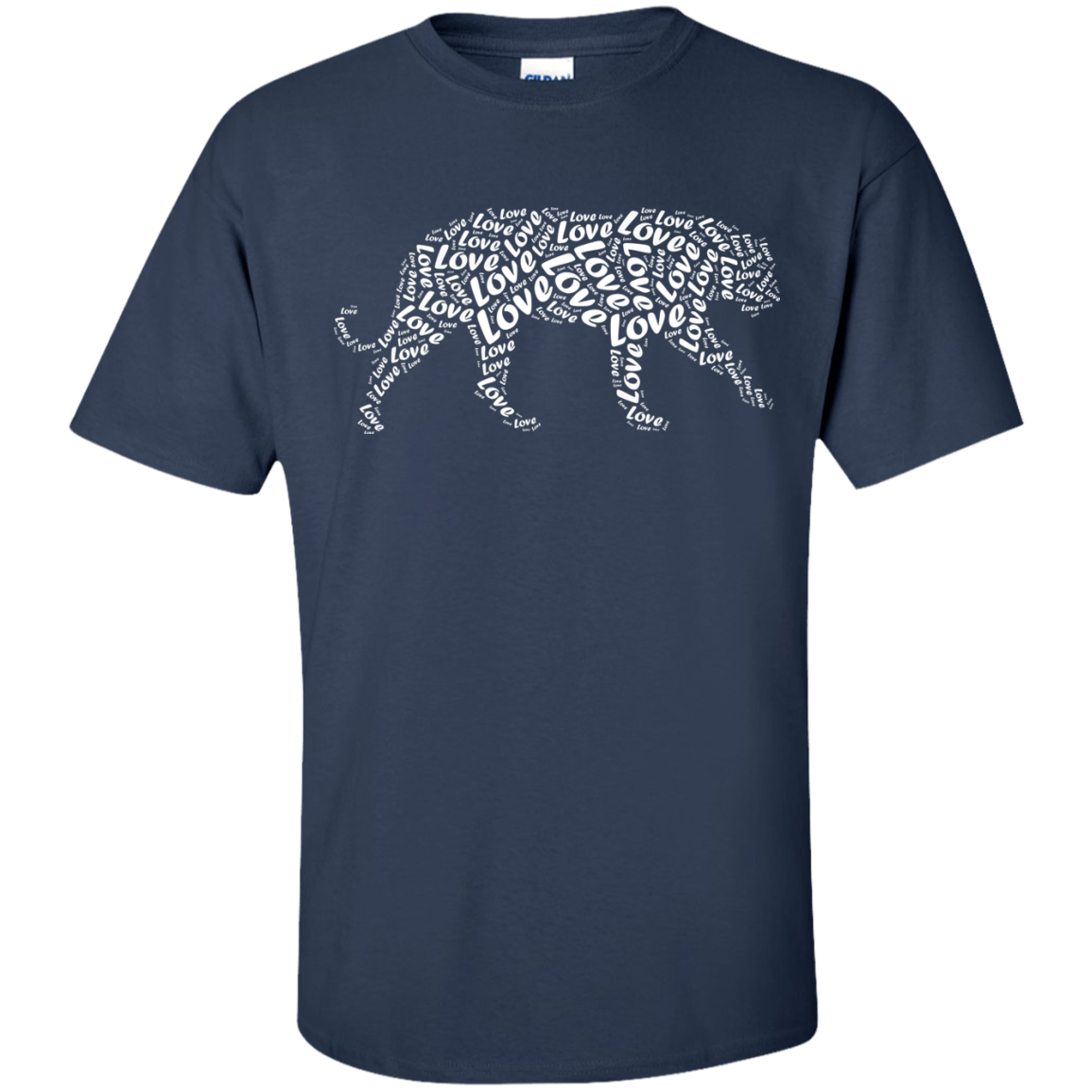 I Love Tiger T-Shirt Word Graphic Tee T-Shirt & Hoodie | Teecentury.com