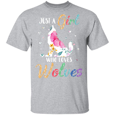 Just A Girl Who Loves Wolves Cute Wolve Lover T-Shirt & Hoodie | Teecentury.com