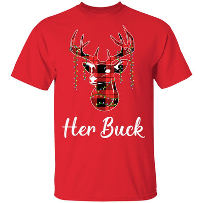 Her Buck Couples Matching Christmas Pajamas Costume Gift T-Shirt & Sweatshirt | Teecentury.com