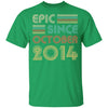 Epic Since October 2014 Vintage 8th Birthday Gifts Youth Youth Shirt | Teecentury.com