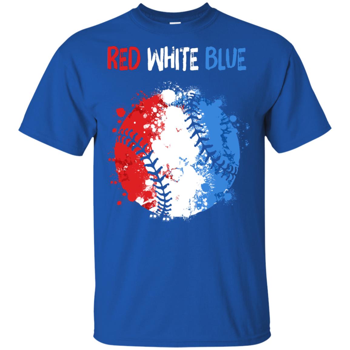 4Th Of July Red White Blue Baseball Lovers Patriotic T-Shirt & Hoodie | Teecentury.com