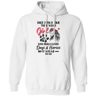 Once Upon A Time There Was Girl Who Loved Dog And Horse Paws T-Shirt & Hoodie | Teecentury.com