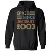 Epic Since January 2003 Vintage 19th Birthday Gifts T-Shirt & Hoodie | Teecentury.com