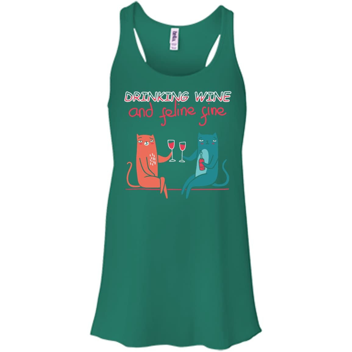 Drinking Wine Feline Fine T-Shirt & Hoodie | Teecentury.com