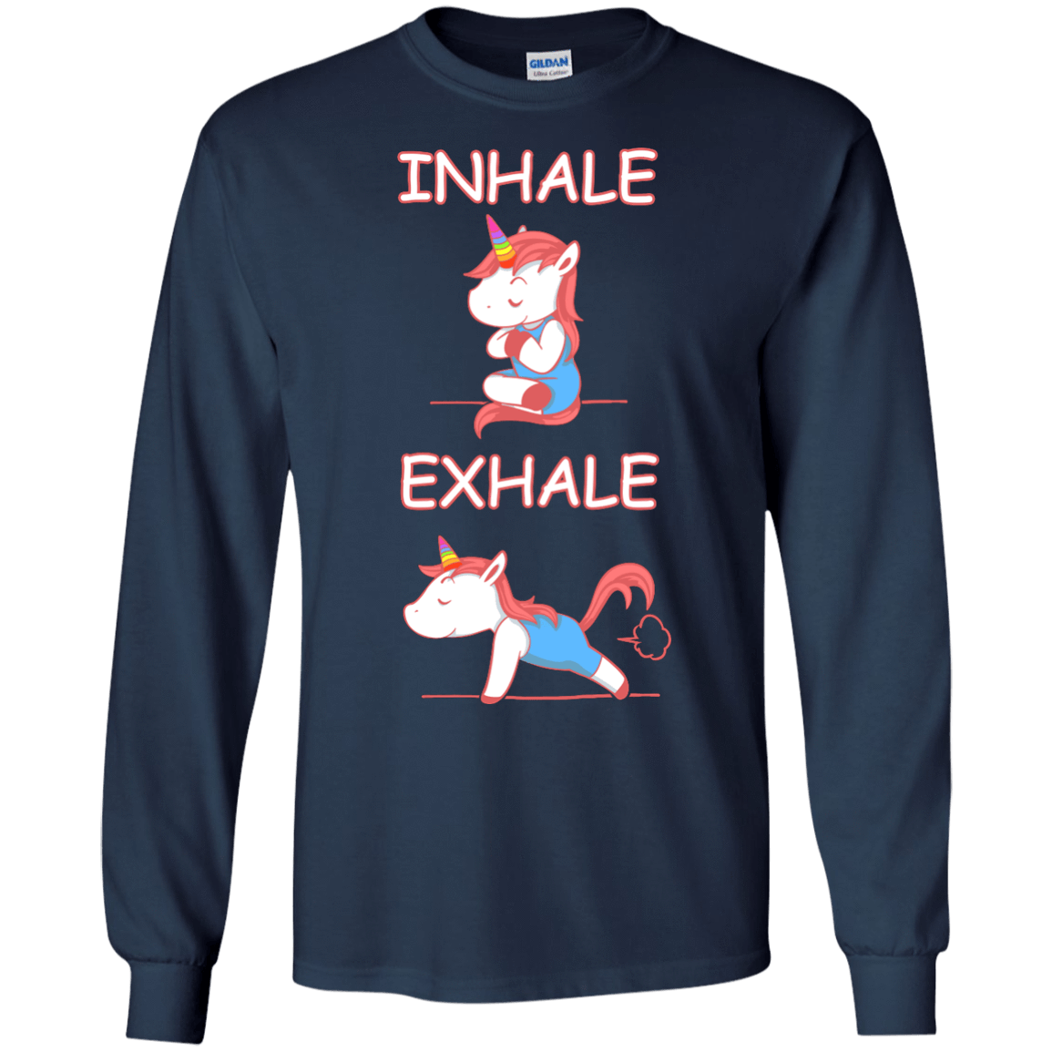 Yoga Unicorn Inhale Exhale T-Shirt & Hoodie | Teecentury.com