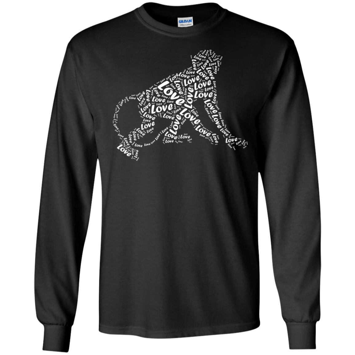 I Love Monkey T-Shirt Word Graphic Tee T-Shirt & Hoodie | Teecentury.com