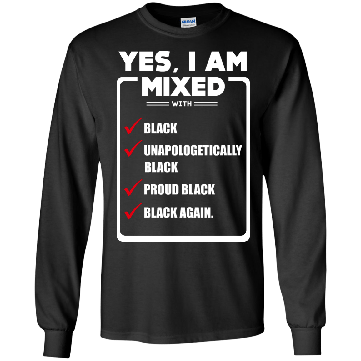 Yes, I Am Mixed Shirt, I'm mixed with Black T-Shirt & Hoodie | Teecentury.com