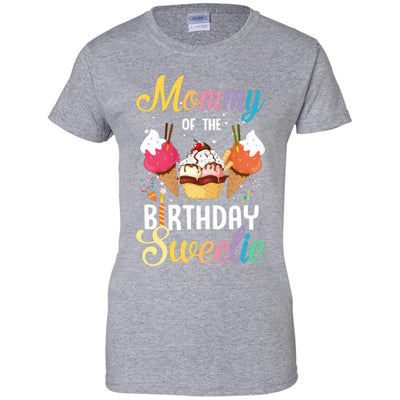 Funny Ice Cream Cones Mommy Of The Birthday Sweetie T-Shirt & Tank Top | Teecentury.com