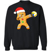 Dabbing Gingerbread Santa Volleyball Christmas Pajama Gifts T-Shirt & Sweatshirt | Teecentury.com