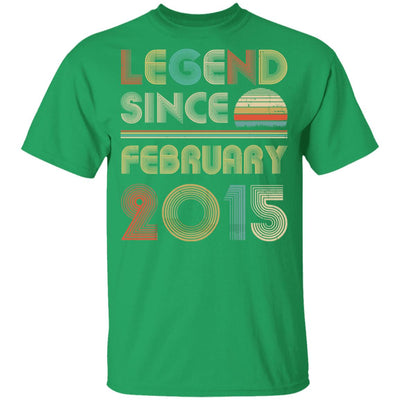 Legend Since February 2015 Vintage 7th Birthday Gifts Youth Youth Shirt | Teecentury.com