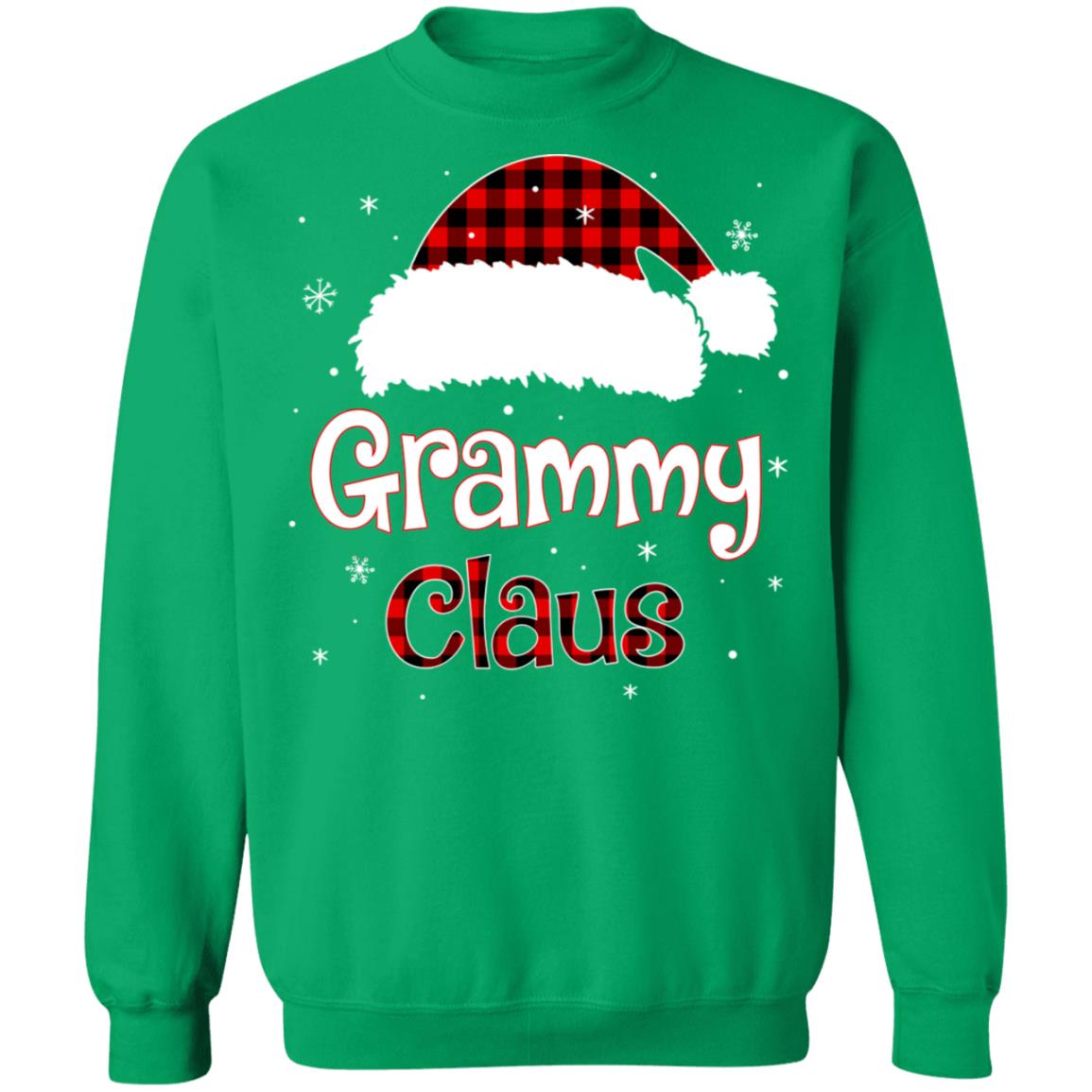 Santa Grammy Claus Red Plaid Family Pajamas Christmas Gift T-Shirt & Sweatshirt | Teecentury.com