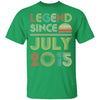 Legend Since July 2015 Vintage 7th Birthday Gifts Youth Youth Shirt | Teecentury.com