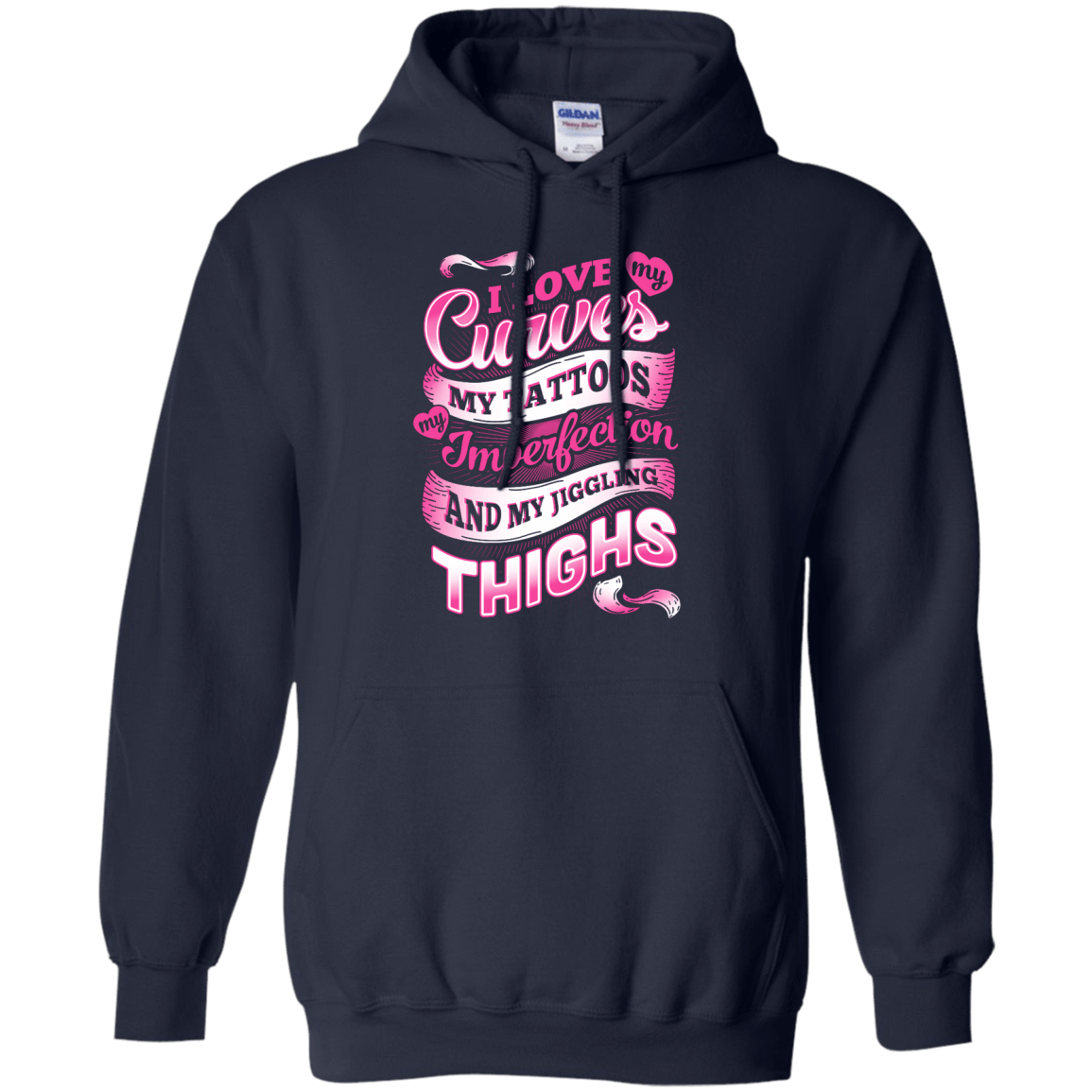 I Love My Curves My Tattoos My Imperfections T-Shirt & Hoodie | Teecentury.com