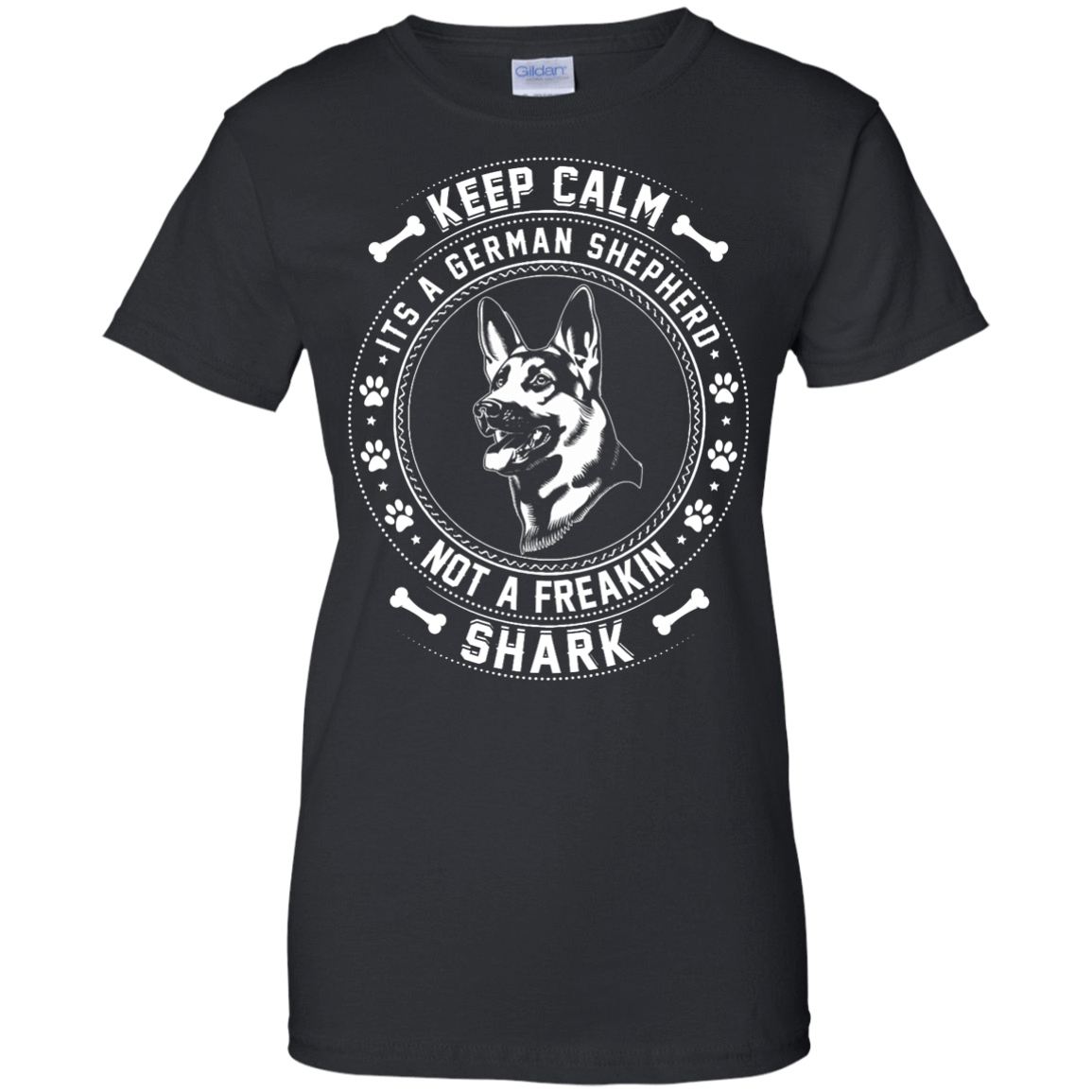 Keep Calm It's A German Shepherd Not A Freaking Shark T-Shirt & Hoodie | Teecentury.com