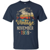 Retro Classic Vintage November 1959 63th Birthday Gift T-Shirt & Hoodie | Teecentury.com