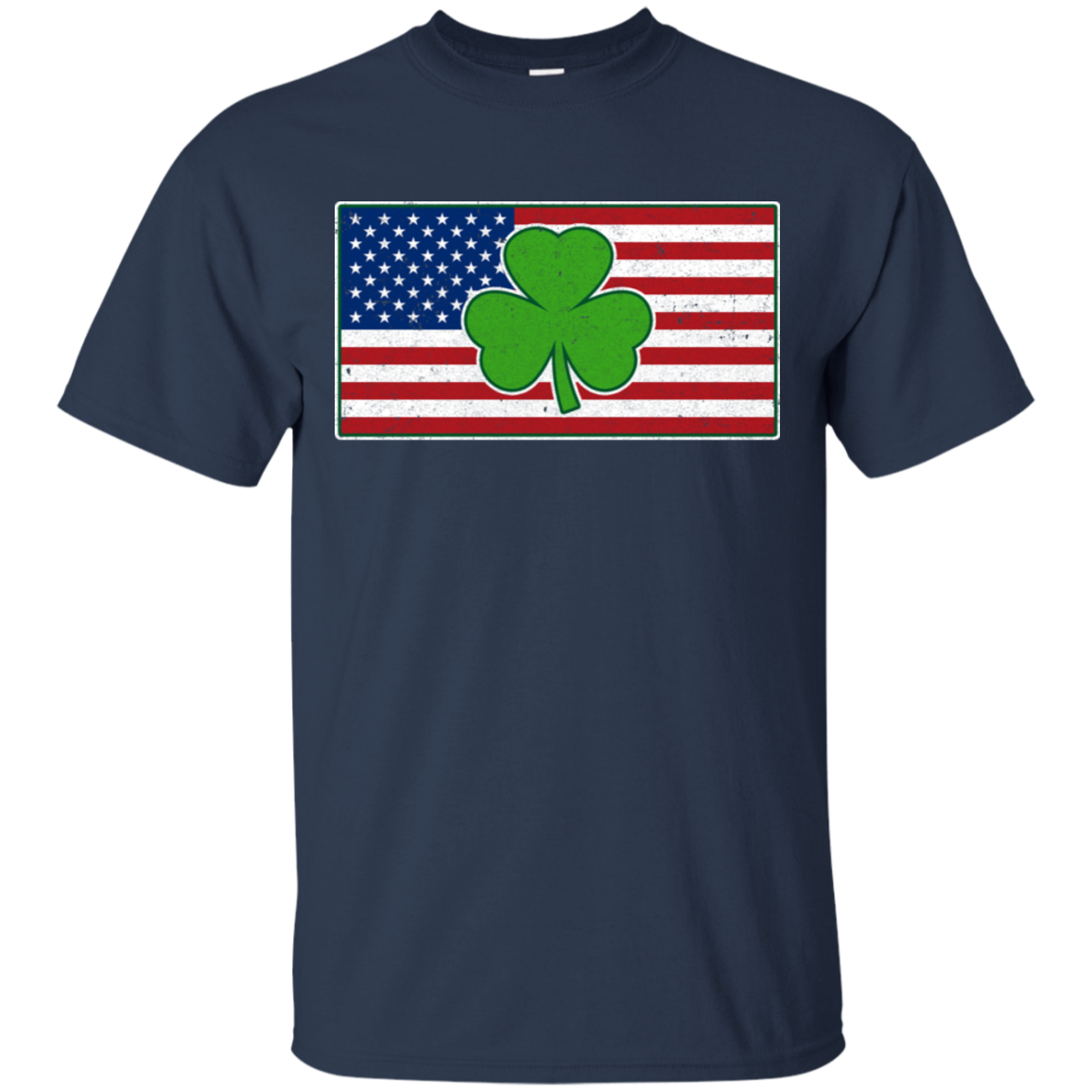Shamrock Ireland USA Irish American Flag Gift T-Shirt & Hoodie | Teecentury.com
