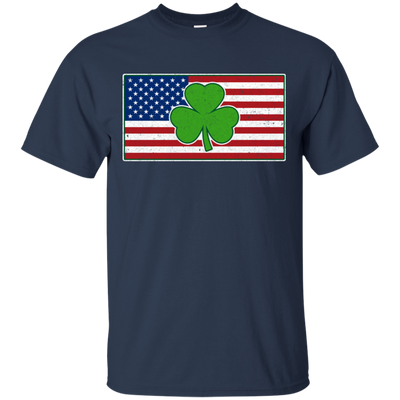 Shamrock Ireland USA Irish American Flag Gift T-Shirt & Hoodie | Teecentury.com