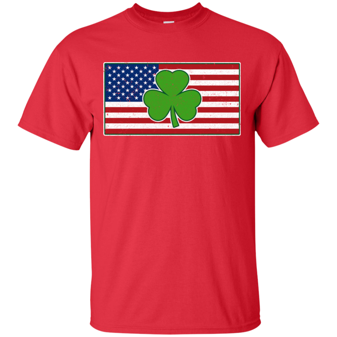 Shamrock Ireland USA Irish American Flag Gift T-Shirt & Hoodie | Teecentury.com
