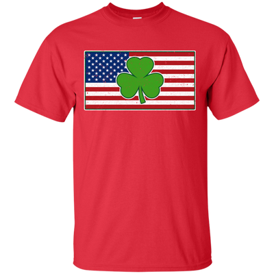 Shamrock Ireland USA Irish American Flag Gift T-Shirt & Hoodie | Teecentury.com