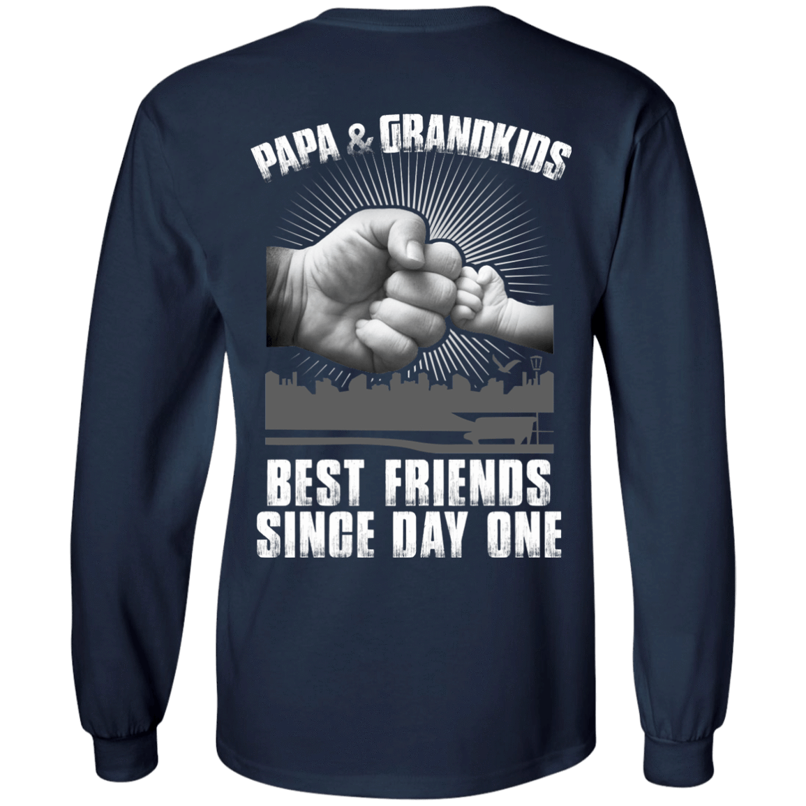 Papa And Grandkids Best Friends Single Day One T-Shirt & Hoodie | Teecentury.com
