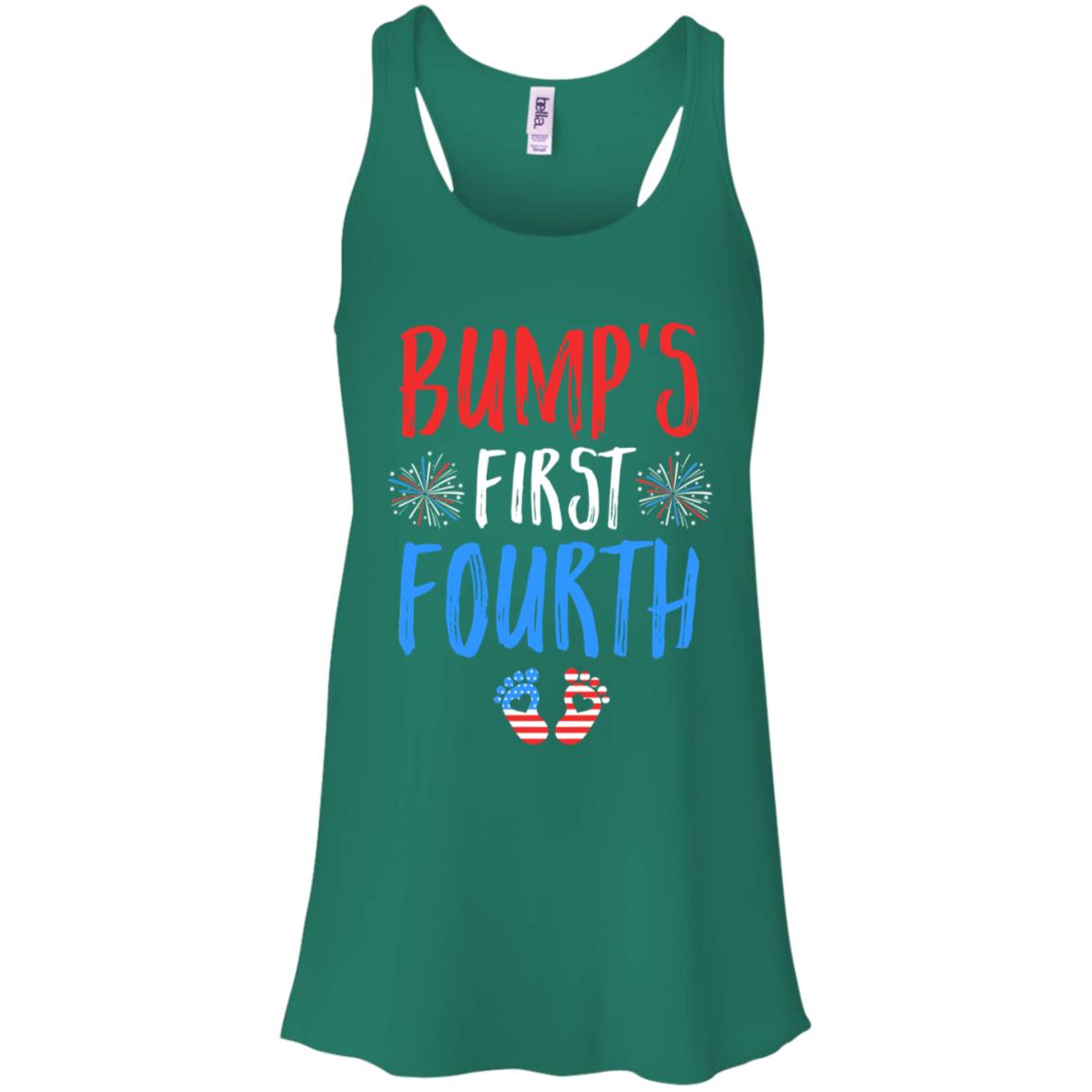 4th Of July Pregnancy Announcement Bump's First Fourth T-Shirt & Tank Top | Teecentury.com