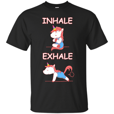 Yoga Unicorn Inhale Exhale T-Shirt & Hoodie | Teecentury.com