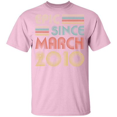 Epic Since March 2010 Vintage 12th Birthday Gifts Youth Youth Shirt | Teecentury.com