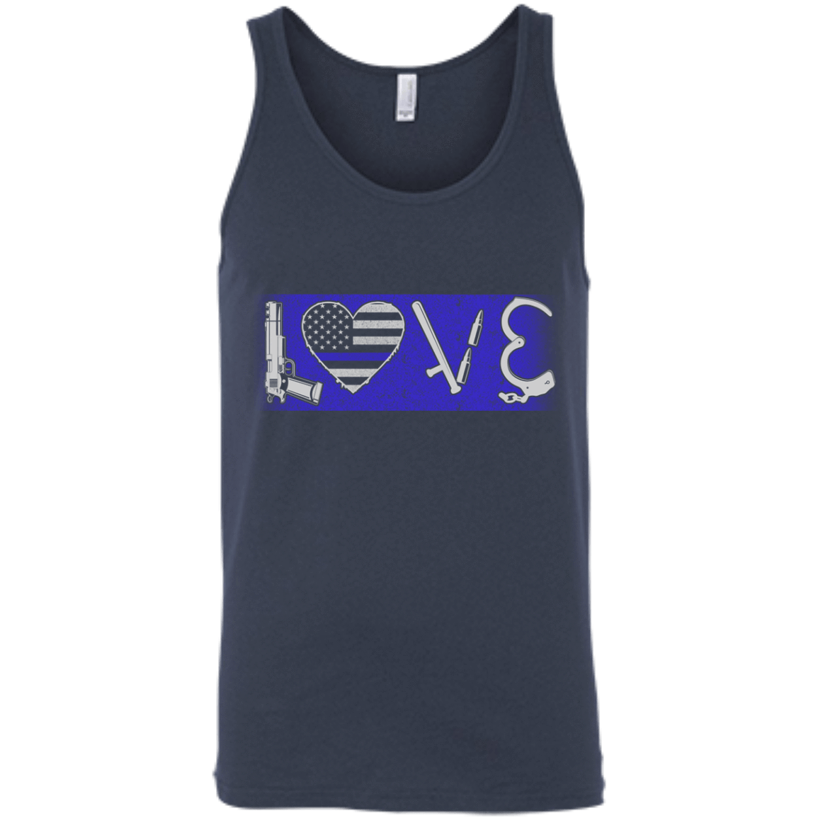 LOVE Thin Blue Line Police Officer T-Shirt & Hoodie | Teecentury.com